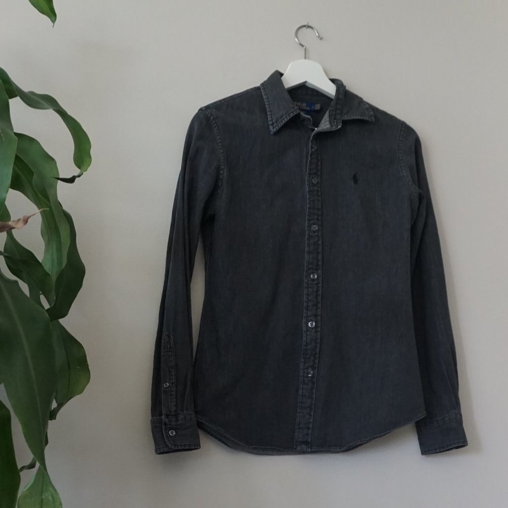 Polo denim button down shirt